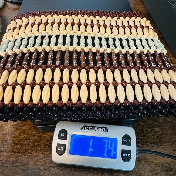 Handcrafted Fully Beaded Purse With Handle Multicolor Unused Statement Piece - Picture 9 of 9